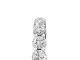 10K White Gold Round Diamond Eternity Band with U-Prong Setting