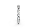 Platinum Round Diamond Eternity Band with U-Prong Setting