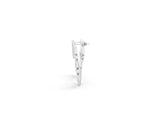 White gold Round Diamond Fanburst Stud Earrings_1