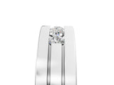 White gold Round Diamond Five-Stone Channel Set Mens Band_5