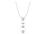 White gold Round Diamond Four-Prong Circle Pendant_4