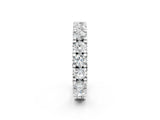 White gold Round Diamond Full Eternity Band with U-Prong Setting_2