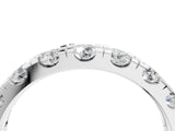 White gold Round Diamond Full Eternity Band with U-Prong Setting_4