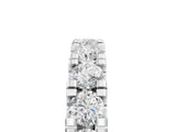 White gold Round Diamond Full Eternity Band with U-Prong Setting_5