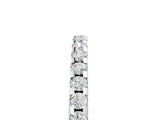 White gold Round Diamond Half Eternity Band with Pavé Setting and Shared Prong_15