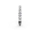 White gold Round Diamond Half Eternity Band with Prong Setting_46