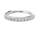 White gold Round Diamond Half-Eternity Band with Shared Prong Setting_33