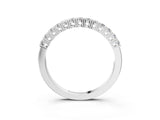 White gold Round Diamond Half-Eternity Band with Shared Prong Setting_36