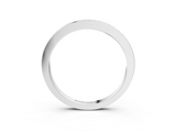 White gold Round Diamond Half Eternity Pavé Band_32