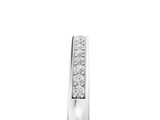 White gold Round Diamond Half Eternity Pavé Band_36