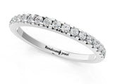 White gold Round Diamond Half Eternity Prong Set Band_28