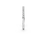 White gold Round Diamond Half Eternity Prong Set Band_29