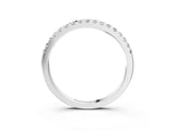 White gold Round Diamond Half Eternity Prong Set Band_30