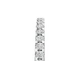 White gold Round Diamond Half Eternity Prong Set Band_32