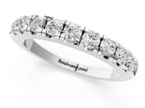 White gold Round Diamond Half-Eternity Prong Set Band_3