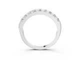 White gold Round Diamond Half-Eternity Prong Set Band_5