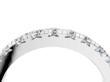 White gold Round Diamond Half-Eternity Prong Set Band_6
