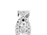 White gold Round Diamond Marquise Halo Twist Band with Pavé Setting_40