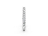 White gold Round Diamond Milgrain Channel Set Eternity Band_14