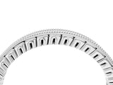 White gold Round Diamond Milgrain Channel Set Eternity Band_16