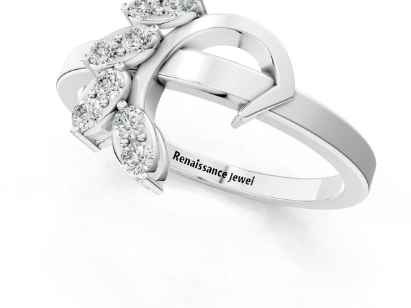 Platinum Round Diamond Milgrain Eternity Band with Channel Setting