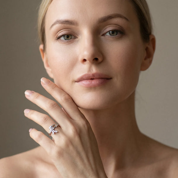 Platinum Round Diamond Milgrain Eternity Band with Channel Setting