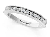 White gold Round Diamond Milgrain Pavé Eternity Band_13