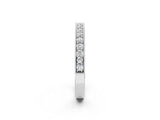 White gold Round Diamond Milgrain Pavé Eternity Band_14
