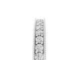 White gold Round Diamond Milgrain Pavé Eternity Band_17