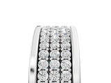 White gold Round Diamond Multi-Row Pavé Mens Band_5