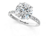 White gold Round Diamond Pavé Band with Six-Prong Setting_28
