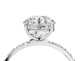 White gold Round Diamond Pavé Band with Six-Prong Setting_31