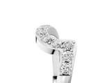 White gold Round Diamond Pavé Chevron Wedding Band_17