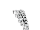 White gold Round Diamond Pavé Contour Band with Prong Setting_26