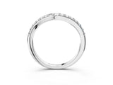 White gold Round Diamond Pavé Curved Band with Shared Prong Setting_15