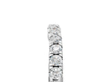 White gold Round Diamond Pavé Curved Eternity Band with Shared Prong Setting_17