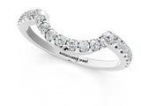 White gold Round Diamond Pavé Curved Eternity Band_13