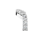 White gold Round Diamond Pavé Curved Eternity Band_17