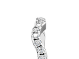 White gold Round Diamond Pavé Curved Wedding Band_17