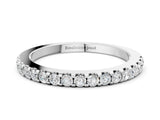 White gold Round Diamond Pavé Eternity Band with Micro Prong Setting_12