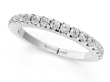 White gold Round Diamond Pavé Eternity Band with Micro Prong Setting_13