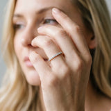 White gold Round Diamond Pavé Eternity Band with Micro-Prong Setting_4