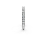White gold Round Diamond Pavé Eternity Band with Milgrain Edge_14
