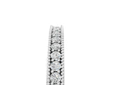 White gold Round Diamond Pavé Eternity Band with Milgrain Edge_17