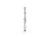 White gold Round Diamond Pavé Eternity Band with Prong Setting_18