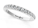 White gold Round Diamond Pavé Eternity Band_13