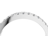 White gold Round Diamond Pavé Eternity Band_16