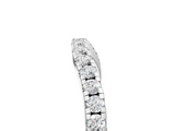 White gold Round Diamond Pavé Half Eternity Band with Shared Prong Setting_121