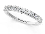 White gold Round Diamond Pavé Half-Eternity Band_13