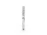 White gold Round Diamond Pavé Half-Eternity Band_14